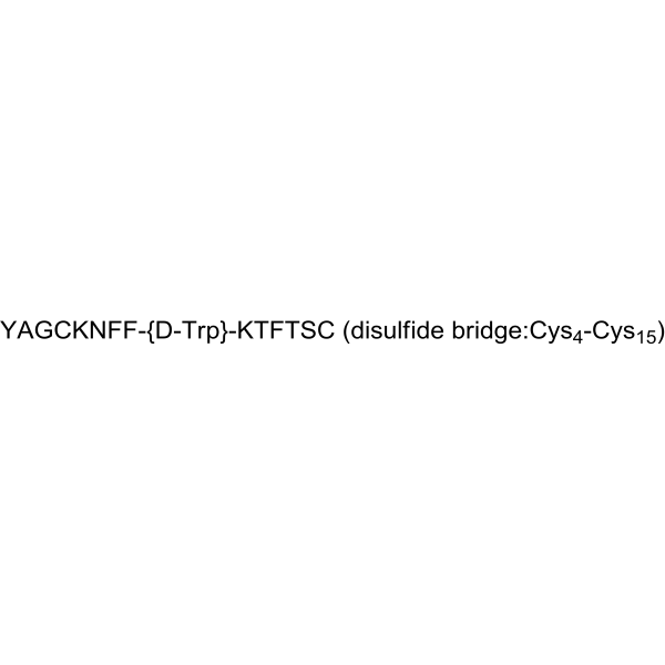 [Tyr0, D-Trp8] Somatostatin Structure