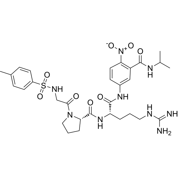 Tos-Gly-Pro-Arg-ANBA-IPA Structure