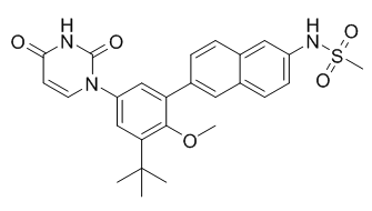 Dasabuvir (ABT-333) Structure