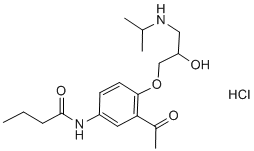 Acebutolol hydrochloride Structure
