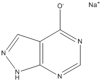 Allopurinol Sodium Structure
