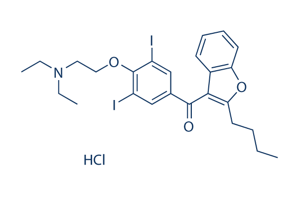 Amiodarone hydrochloride Structure