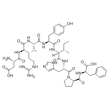 Angiotensin II human Structure