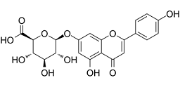 Apigenin 7-O-glucuronide Structure