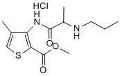 Articaine hydrochloride Structure