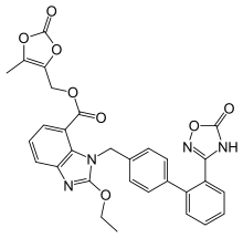 Azilsartan medoxomil Structure