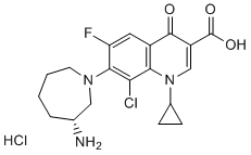 Besifloxacin hydrochloride  Structure