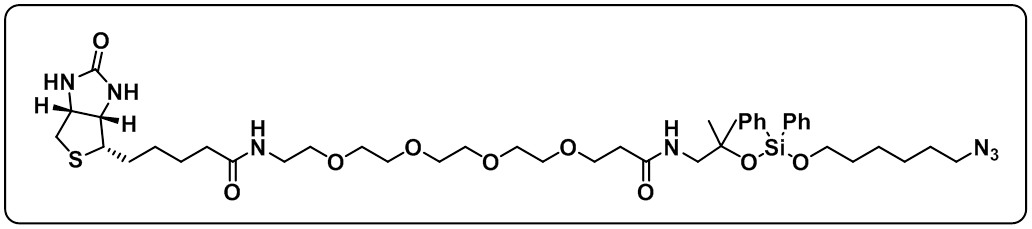 Biotin-PEG4-amino-t-Bu-DADPS-C6-azide  Structure