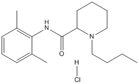 Bupivacaine hydrochloride Structure
