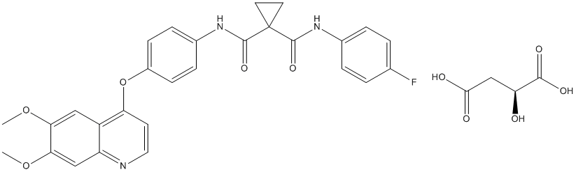 Cabozantinib malate Structure