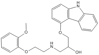 Carvedilol Structure