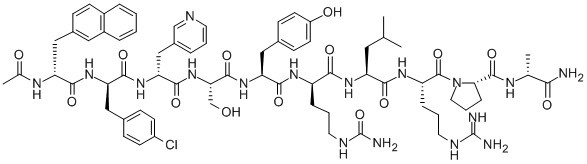 Cetrorelix Acetate Structure