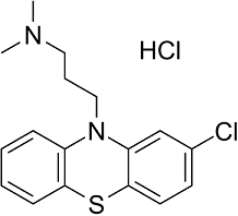 Chlorpromazine hydrochloride Structure