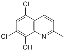 Chlorquinaldol Structure