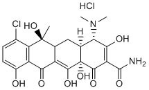 Chlortetracycline hydrochloride Structure