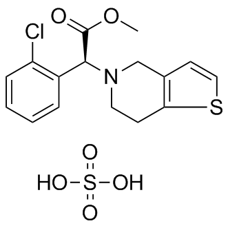 Clopidogrel hydrogen sulfate Structure