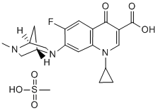 Danofloxacin Mesylate Structure