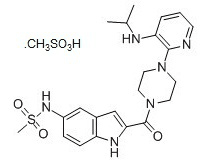 Delavirdine mesylate Structure