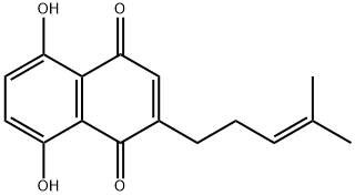 Deoxyshikonin  Structure