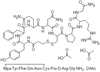 Desmopressin Acetate Structure