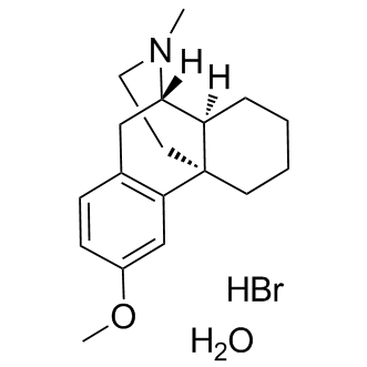 Dextromethorphan hydrobromide monohydrate Structure