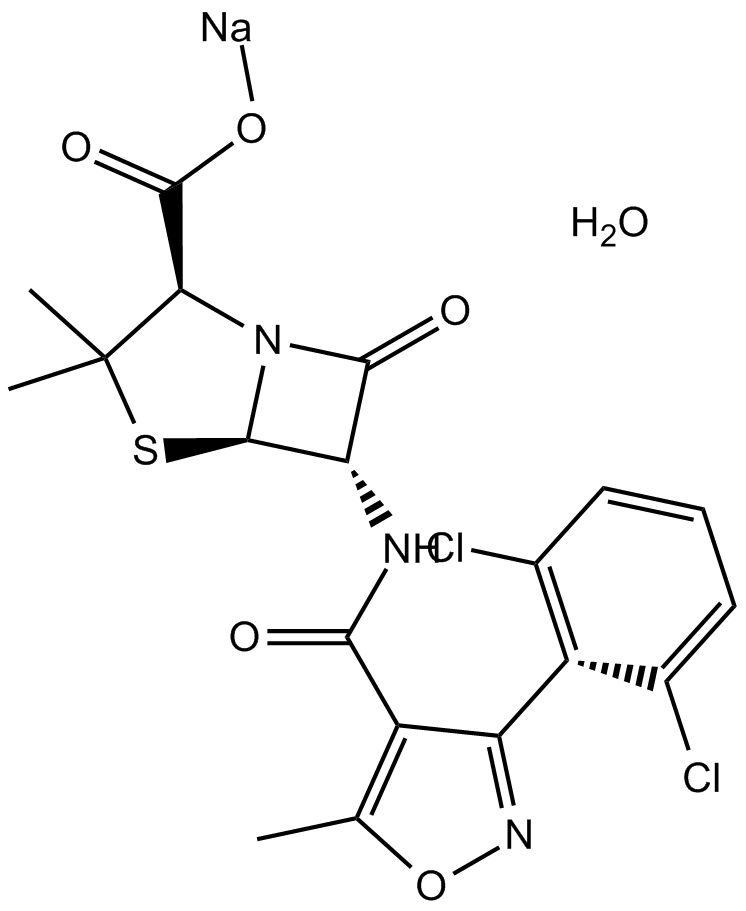 Dicloxacillin Sodium Structure