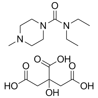 Diethylcarbamazine citrate Structure