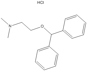 Diphenhydramine hydrochloride Structure