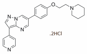 Dorsomorphin (Compound C) dihydrochloride Structure