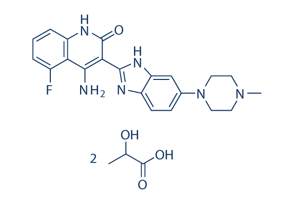 Dovitinib (TKI-258) Dilactic Acid Structure