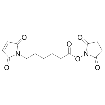 6-Maleimidohexanoic acid N-hydroxysuccinimide ester Structure