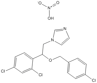 Econazole nitrate Structure