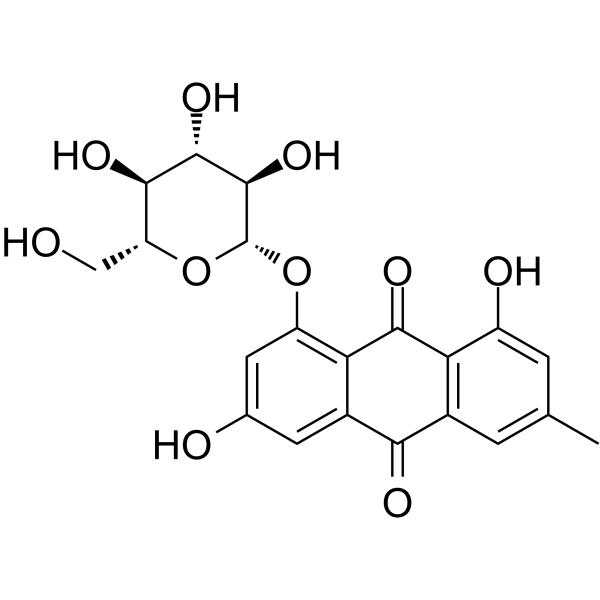 Emodin-8-glucoside Structure