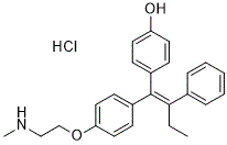 Endoxifen E-isomer hydrochloride Structure