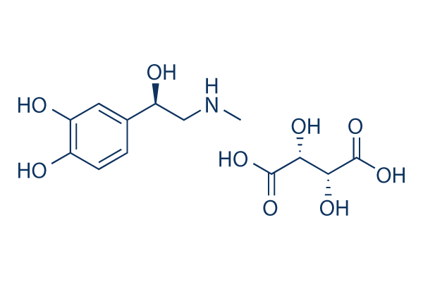 Epinephrine bitartrate Structure