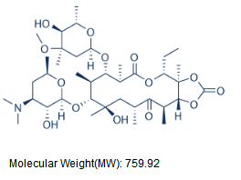 Erythromycin cyclocarbonate Structure