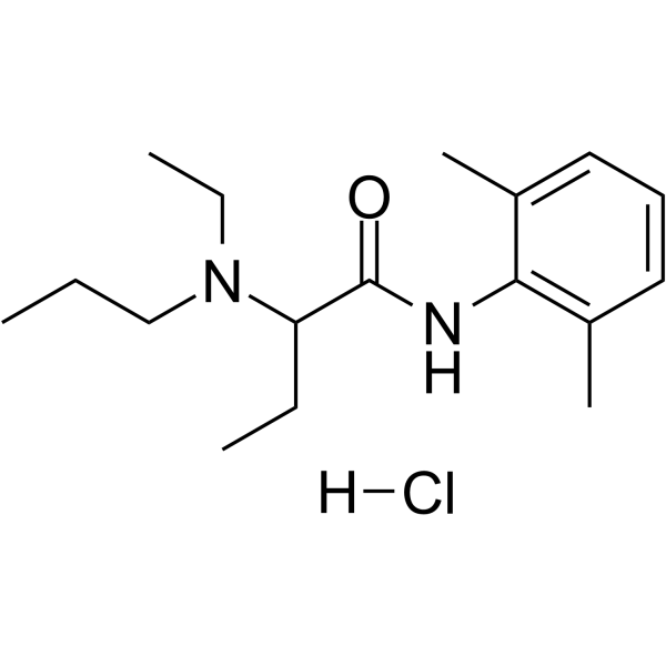 Etidocaine hydrochloride Structure
