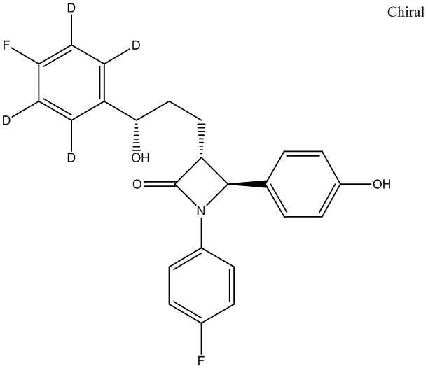 Ezetimibe-D4 Structure