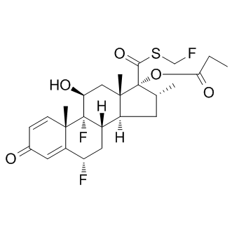 Fluticasone propionate Structure