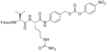 Fmoc-Val-Cit-PAB-PNP Structure