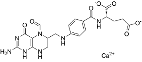 Folinic acid calcium salt Structure