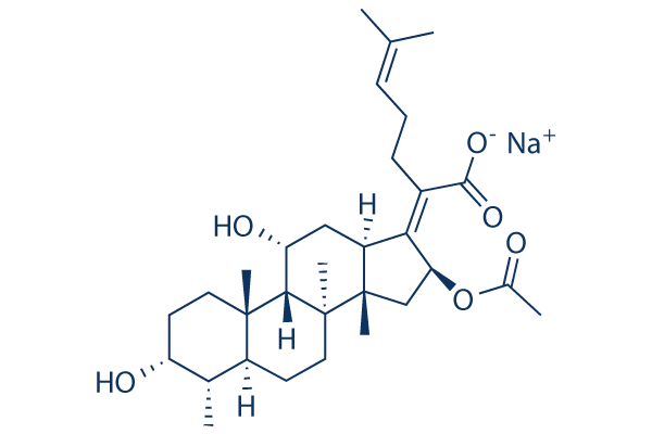 Fusidate Sodium Structure