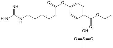 Gabexate Mesylate Structure