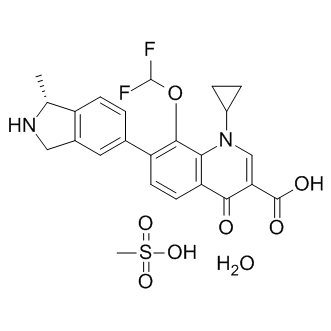 Garenoxacin Mesylate hydrate  Structure