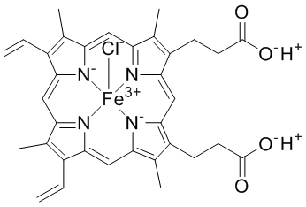 Hemin chloride Structure