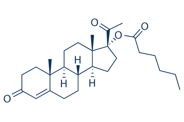 Hydroxyprogesterone caproate Structure