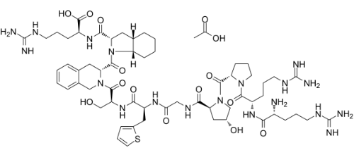 Icatibant (HOE 140) acetate Structure