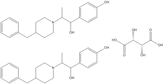 Ifenprodil Tartrate Structure