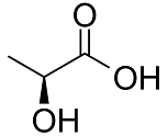 L-Lactic acid Structure