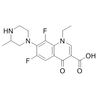 Lomefloxacin Structure